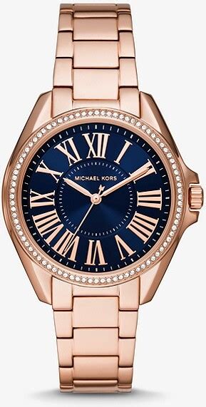 michael kors kaycie pavé rose gold-tone watch|Kaycie Pavé Rose Gold.